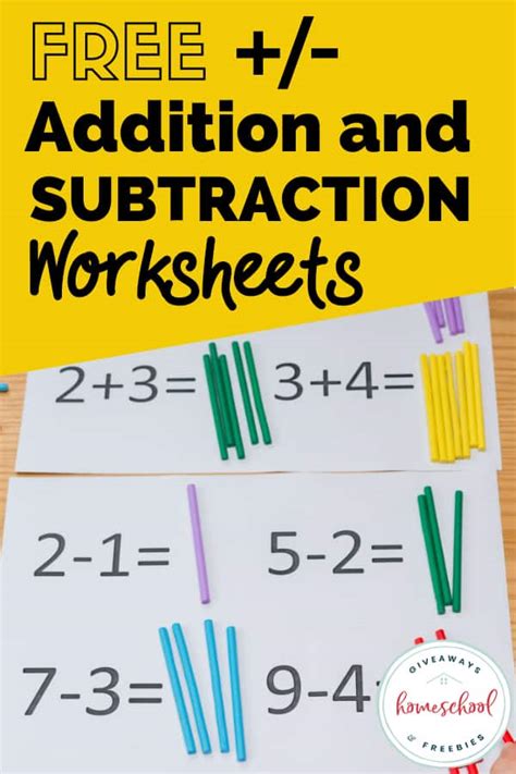 Addition And Subtraction Worksheets Free Homeschool Deals