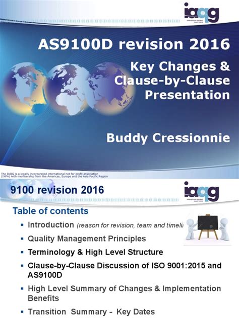 Key Changes As91002016 Iso 9000 Quality Management System