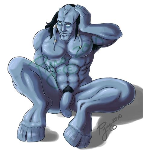 Rule 34 Black Hair Draenei Flaccid Male Male Draenei Male Focus Male Only Tagme World Of