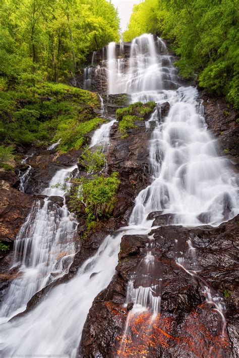 Waterfall, Amicalola Falls State Park, Dawsonville, Georgia, Ame