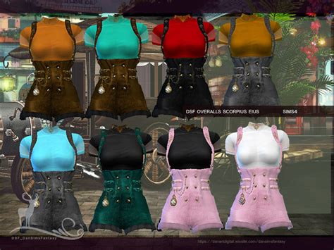 Dansimsfantasys Dsf Overalls Scorpius Eius Sims 4 Clothing Sims 4