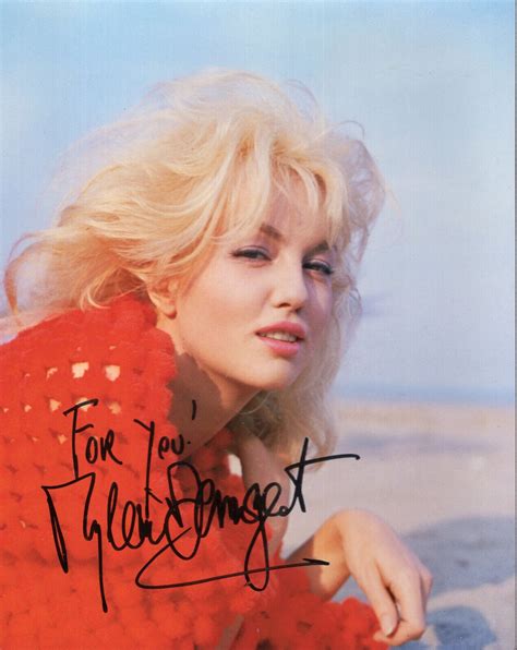 mylene demongeot hand signed 8x10 photo coa beautiful sexy french actress autographia
