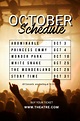 Concert Schedule template | PosterMyWall in 2021 | Schedule template ...