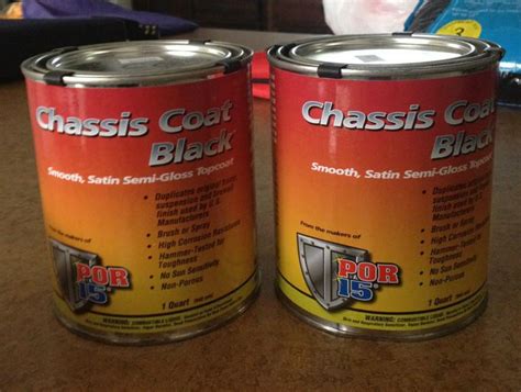 Buy 2 Two New Unopened Quarts Of Por 15 Chassis Satin Semi Gloss