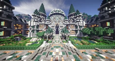 Modern Castle Spawn Design 18 Blocks Minecraft Map