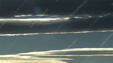 Mountain Wave Clouds Timelapse Stock Video Clip K0037335