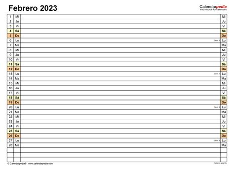 Calendario Febrero 2023 Argentina Para Imprimir Imagesee