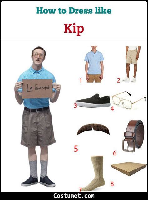 Kip Napoleon Dynamite Costume For Cosplay Halloween 2023 Napoleon