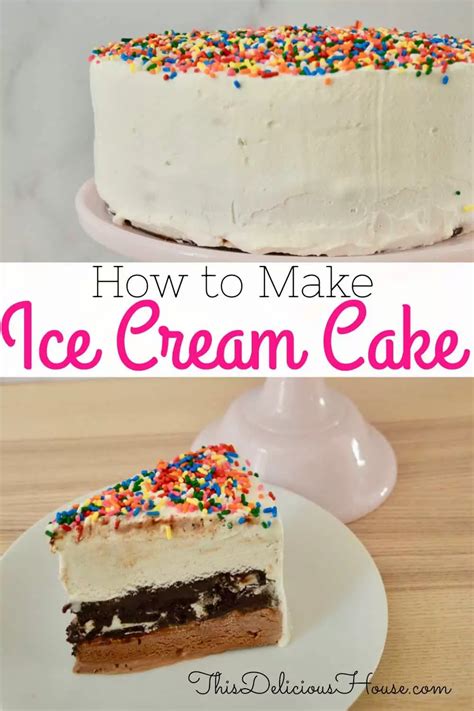 Easy Ice Cream Cake Recipe Just 5 Ingredients This Delicious House