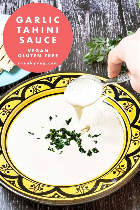 Garlic Tahini Sauce Sneaky Veg
