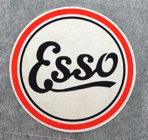 Esso Logo Metallic Sticker American Sale Shop
