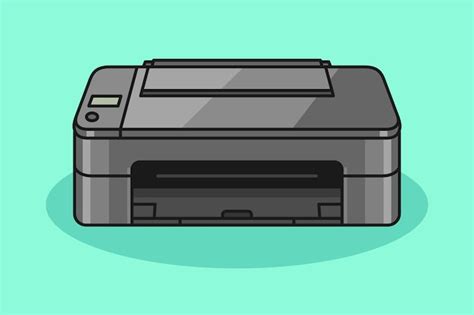 Premium Vector Printer Cartoon Illustration