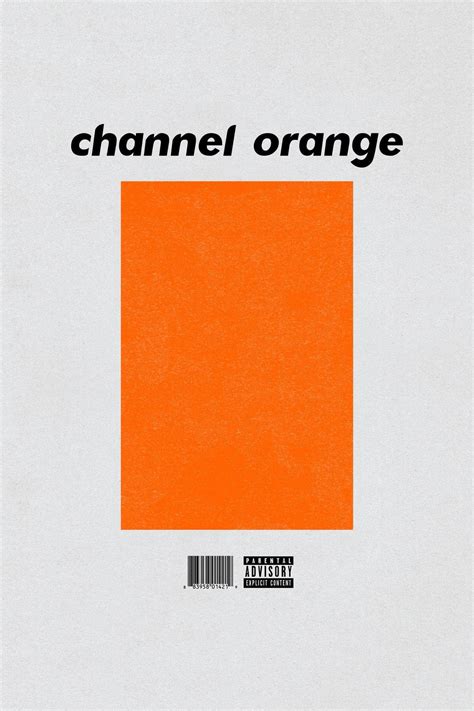 Frank Ocean Channel Orange Album Cover Poster Posters Plug