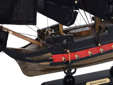 Wholesale Wooden Captain Kidds Black Falcon Black Sails Limited Model