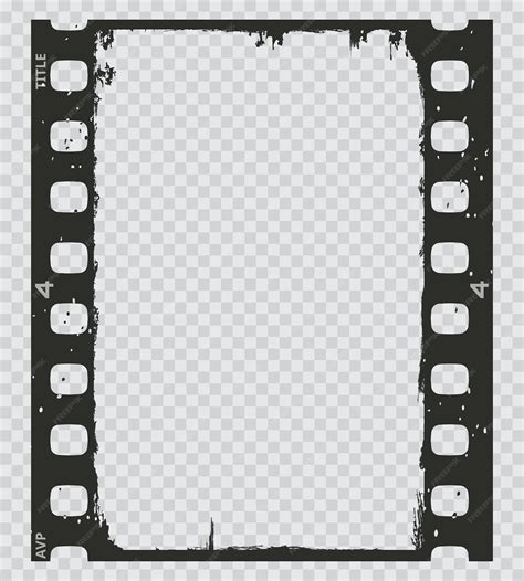 Premium Vector Grunge Movie Film Strip Filmstrip Frame Background