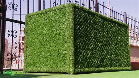 Artificial Grass Fence Hedge Panel Manufacturer Youtube