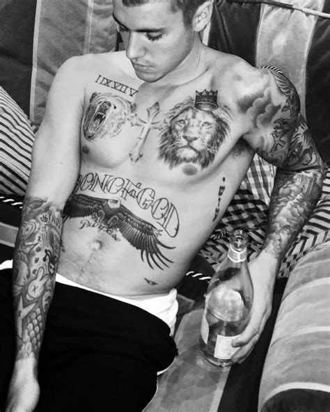 justin bieber shows off tattoos on instagram photos images gallery 65580