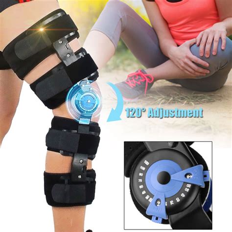 Cm T Scope Rom Post Op Knee Brace Adjustable Hinged Leg Universal Used By Nhs Flexion