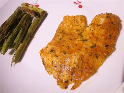 Dimples And Delights Parmesan Crusted Tilapia