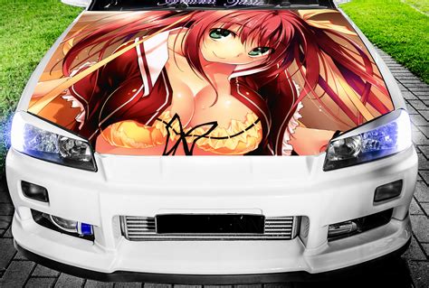 Anime car bonnet wrap decal full color graphics vinyl sticker fit any car hood i. Vinyl Car Hood Full Color Wrap Graphics Decal Manga Anime Sexy