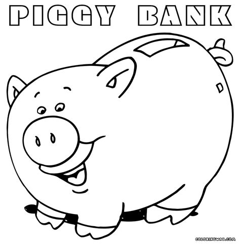You might also be interested in coloring pages from pig category. Money Piggy Bank Coloring Pages Sketch Coloring Page