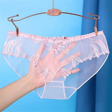 Womens Sexy Underwear See Through Lingerie Mesh Briefs Lace Panty Knickers M 0 01 Picclick