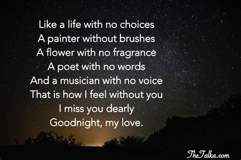 Sweet Goodnight Poems For Her - Romantic, Famous, Short & Funny