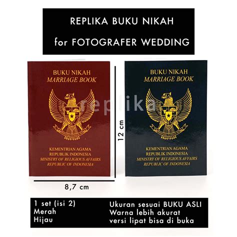 Jual Replika Buku Nikah Mark 2 Untuk Fotografer Wedding Shopee Indonesia