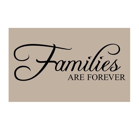 Families Are Forever Vinyl Wall Decal Q 102 Etsy