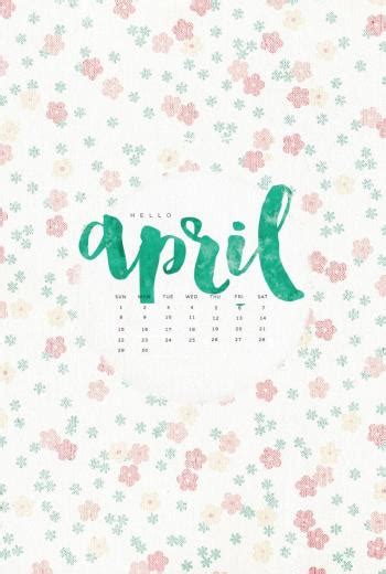 Free Download April 2018 Wallpaper Calendar For Desktop Background