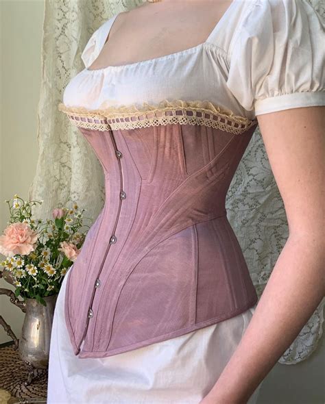 Made To Measure Mid Victorian Corset Etsy Victorian Corset Corset Fashion Edwardian Corsets