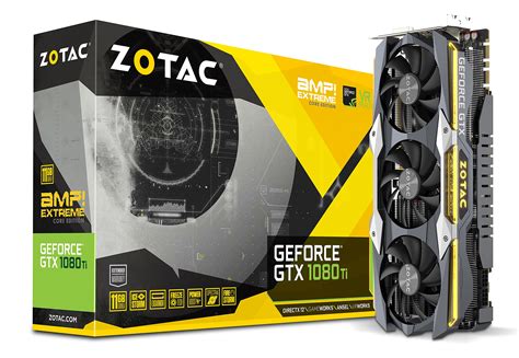 Zotac Geforce Gtx 1080 Ti Amp Extreme Core Edition 11gb Gddr5x 352 Bit