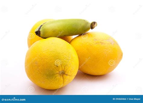 Banana And Oranges Stock Photo Image Of White Healthy 29460466