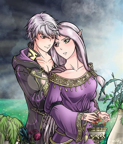 Idunn X Grima Commission With Idunn Tending To Her Garden From The