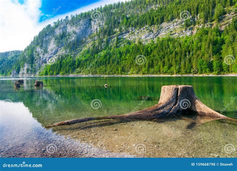Lake Gosau And X28gosauseeand X29 In The Austrian Lake District Stock