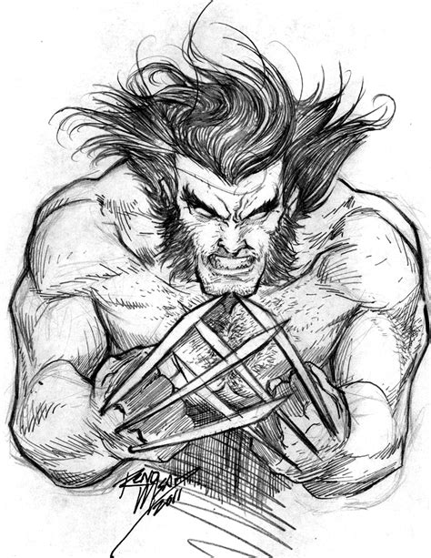 Wolverine Late Night Sketch By Renomsad On Deviantart