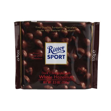 Ritter Sport Dark Chocolate With Whole Hazelnuts Oz Sunac Natural