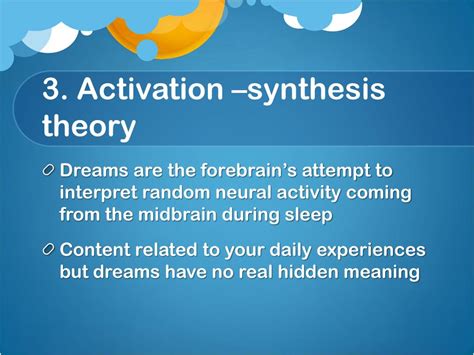 Ppt Eq What Are The Different Dream Theories Powerpoint