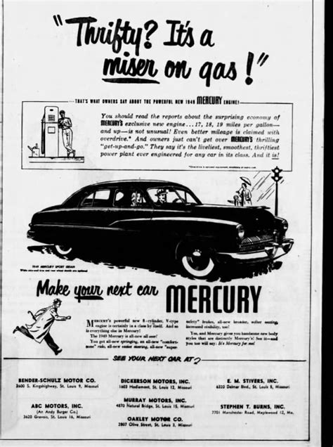 Mercury Dealers Ad 1948 Car Maintenance Car Dealer Car Ads