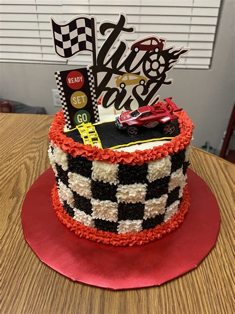 Two Fast Race Car Cake Cars Birthday Cake Race Car Birthday Party