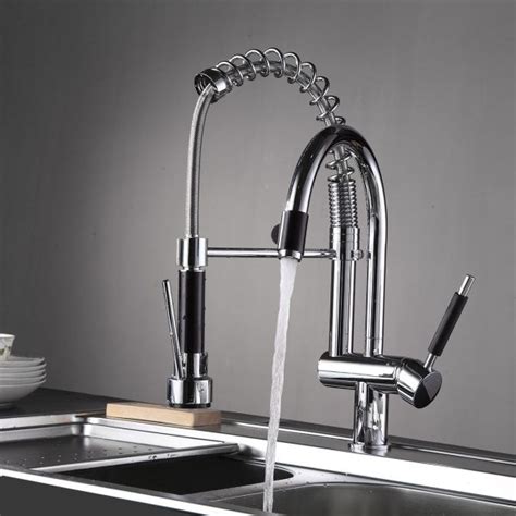 Ufaucet modern best commercial cen brushed nickel stainless steel pull out sprayer faucet Shop for FLG Commercial Spring Pre-Rinse Single Lever One ...