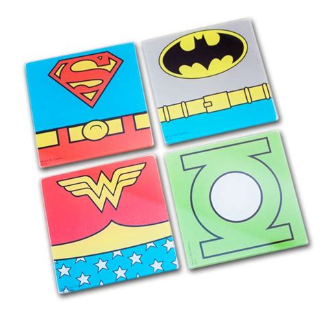 Dc Comics Coasters Set Of 4 Coasters Crafts For