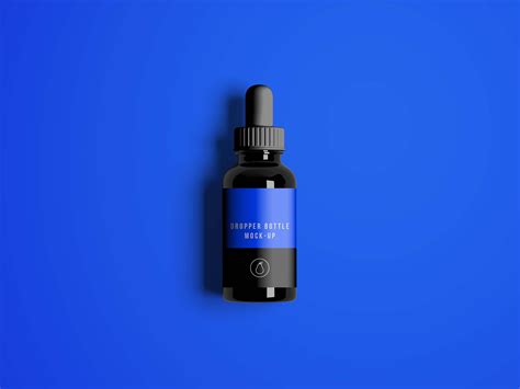 Download Simple Dropper Bottle PSD Mockup (Free) by Graphic Pear