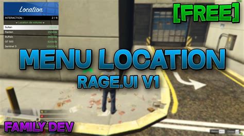 Free Script Location Rageui V1 Five M Youtube