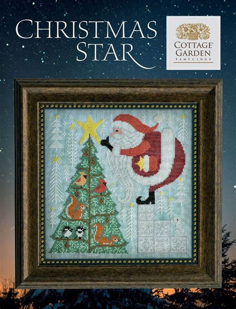 Cottage Garden Samplings Christmas Star Cross Stitch Pattern Holiday Cross Stitch Patterns