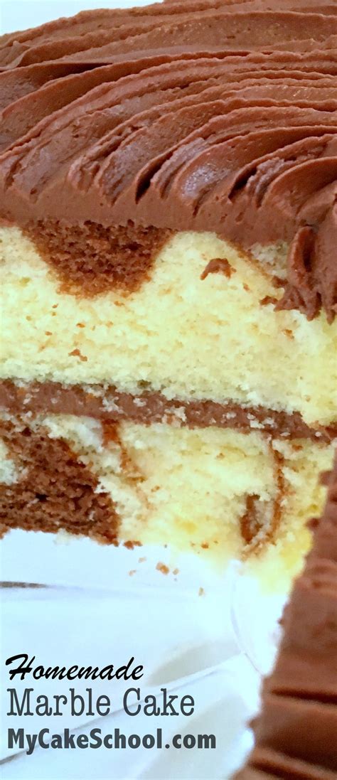 Recipes for homemade cakes made from scratch. Moist and Delicious Marble Cake from Scratch! | My Cake School