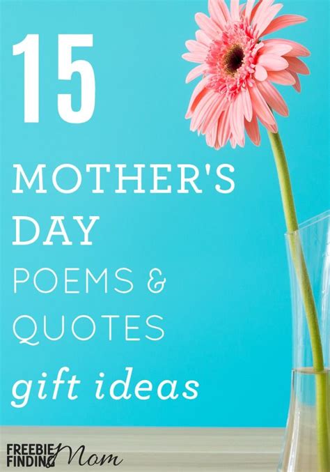 Homemade Mothers Day Ideas 15 Poems And Quotes Ts Mothers Day Poems Diy Ts For Mom