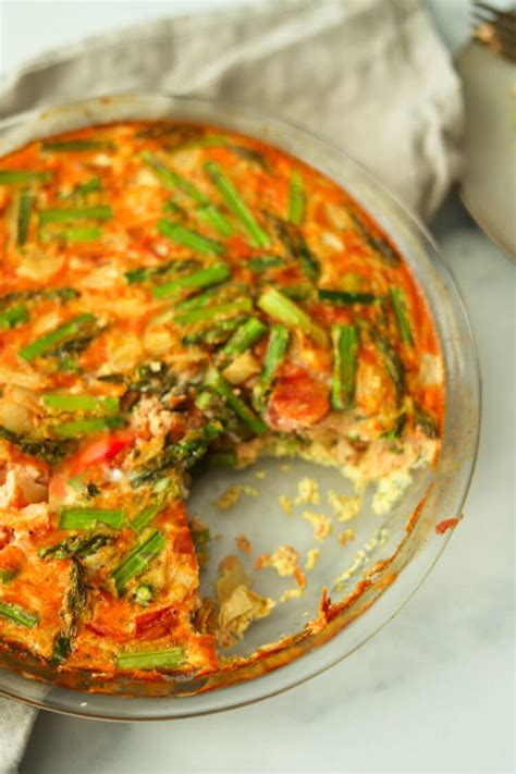 Our Crustless Asparagus Quiche Is Tasty And Low Carb