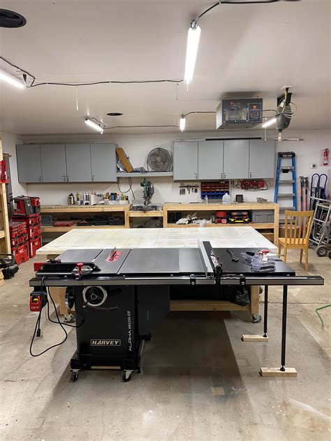 Finally Have A Permanent Shop Table Saw After Years Of Using Mobile Job