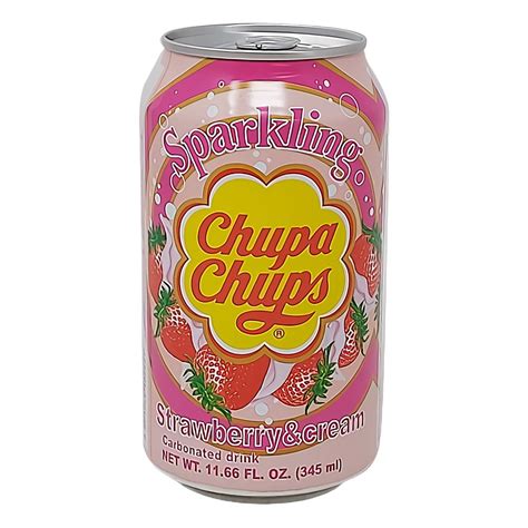 Strawberry And Cream Sparkling Drink Chupa Chups 345 Ml Delivery